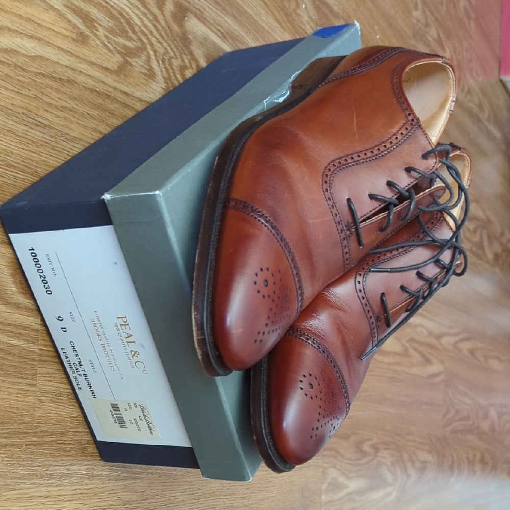 Brooks Brothers Brown Leather Derby Shoes